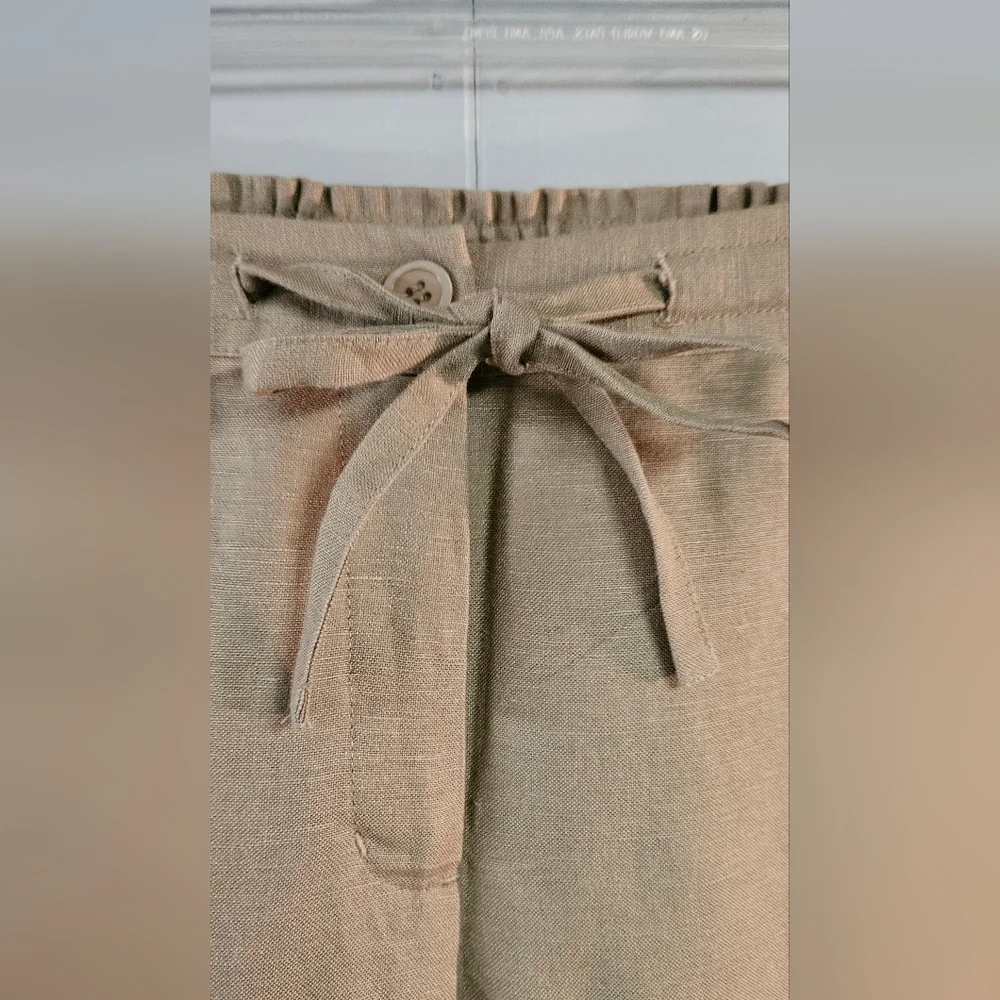 Petite Sophisticate Tan Slacks - Picture 4 of 10